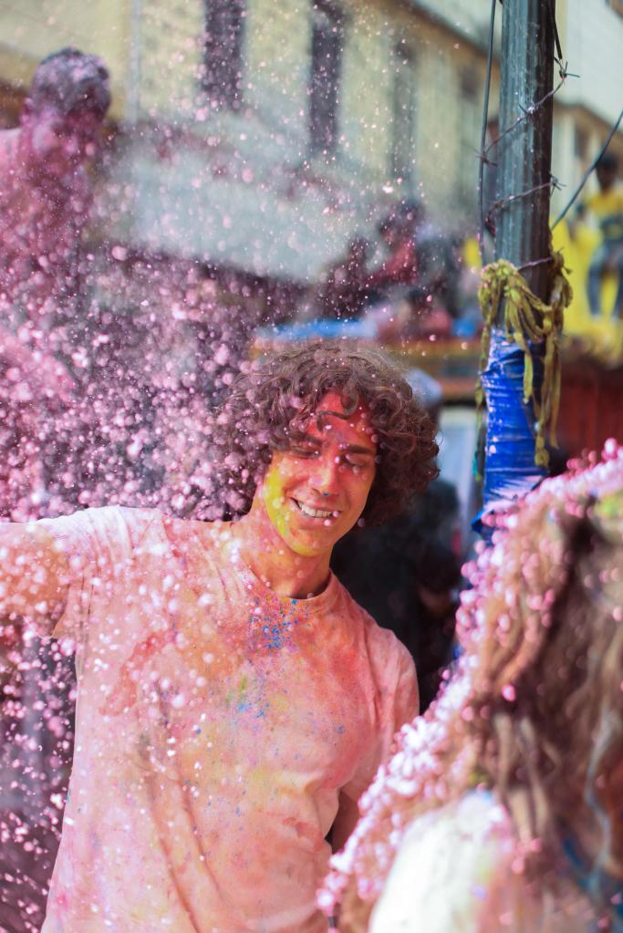 Holi festival in Vrindavan. Photo: Luca Oliveri