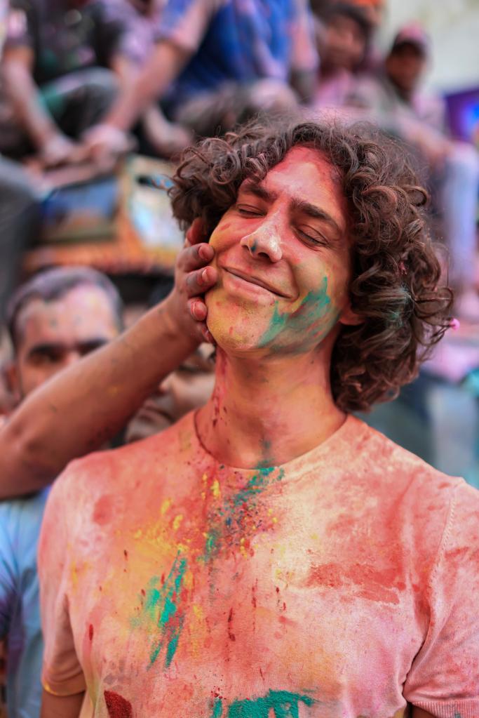 Holi festival in Vrindavan. Photo: Luca Oliveri